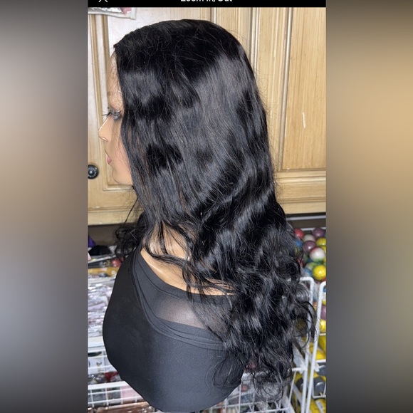 ❤️Lot 2069❤️ New 100% Human Hair U Part 24” wig ❤️ medium to small head Density - Picture 3 of 10